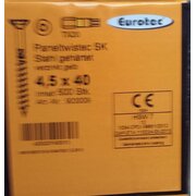 EUROTEC Paneltwistec SK, Stahl gelb verzinkt; 4,5 x 40 mm