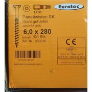 EUROTEC Paneltwistec SK, Stahl gelb verzinkt; 6,0 x 280 mm