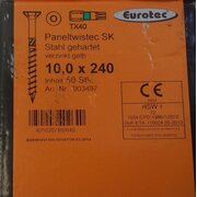 EUROTEC Paneltwistec SK, Stahl gelb verzinkt; 10,0 x 240mm