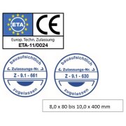 EUROTEC Paneltwistec SK, Stahl gelb verzinkt; 10,0 x 340mm