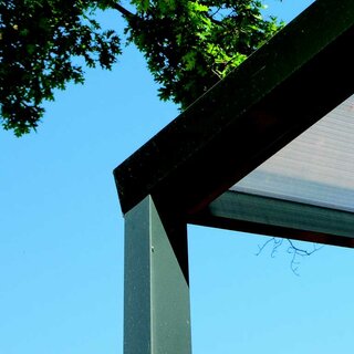 Terrassenberdachung Smart line mit Polycarbonat Eindeckung