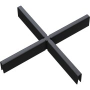 TERRACON Fugenkreuzadapter, Schwarz 60 Stück